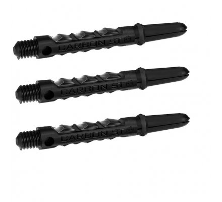 Tiges de fléchettes Harrows Carbon ST intermédiaire Black